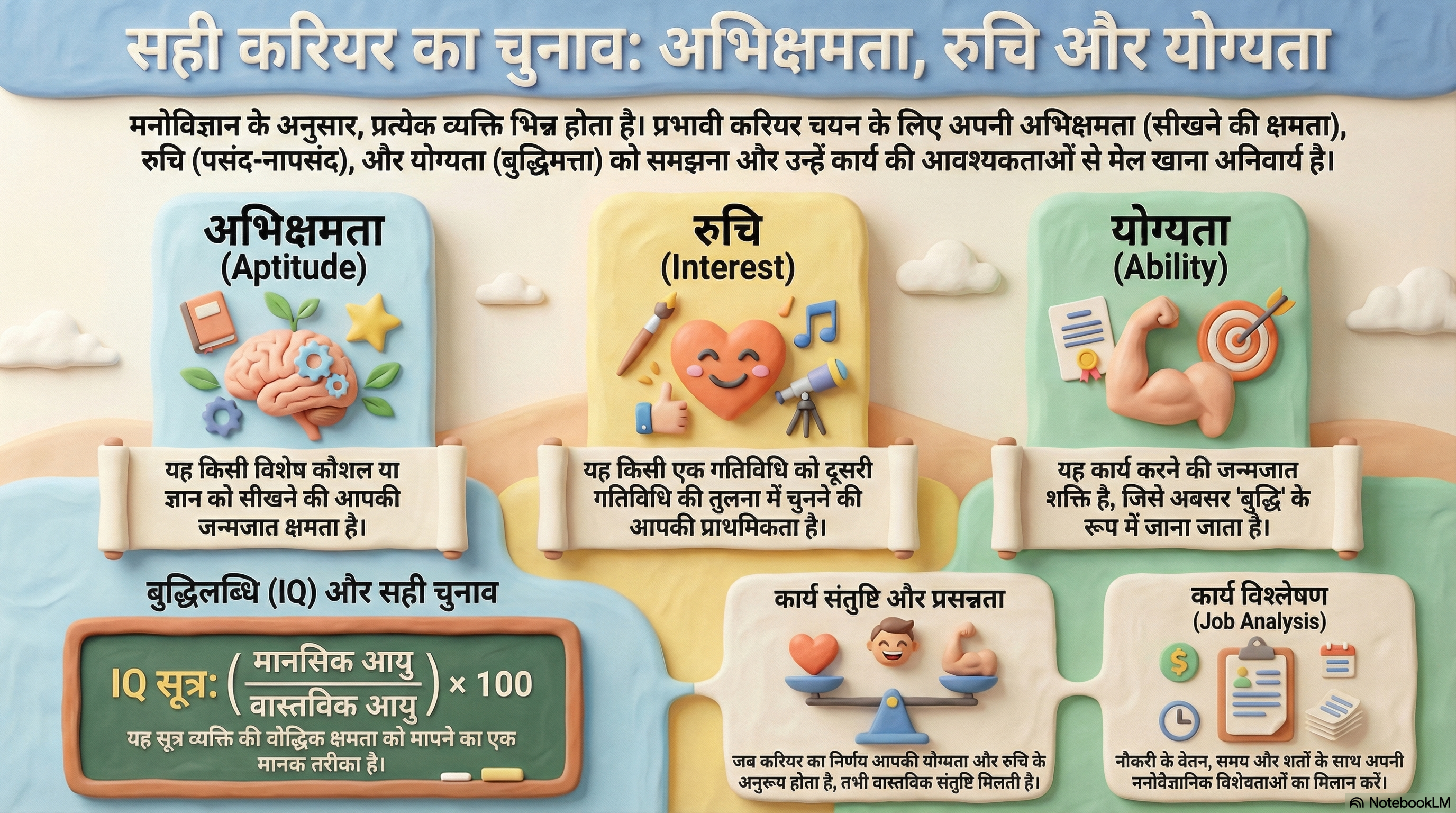 मनोविज्ञान अध्याय 20: अभिवृत्ति, रुचि और कार्य अपेक्षाएं