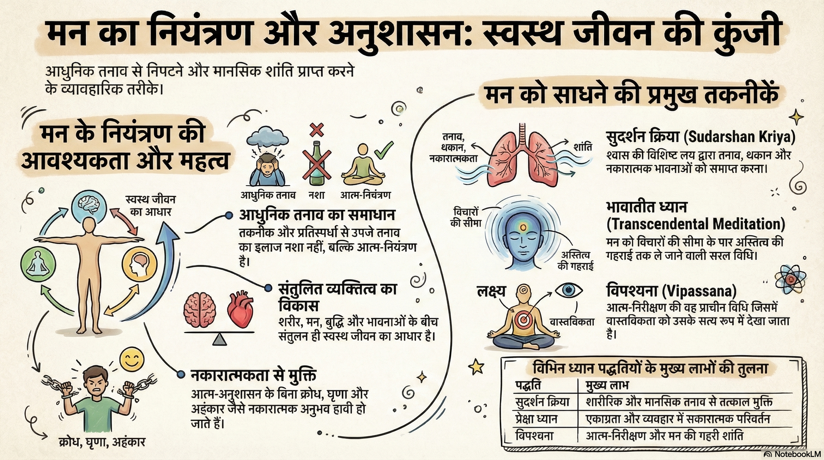 मन नियंत्रण और स्वस्थ जीवन